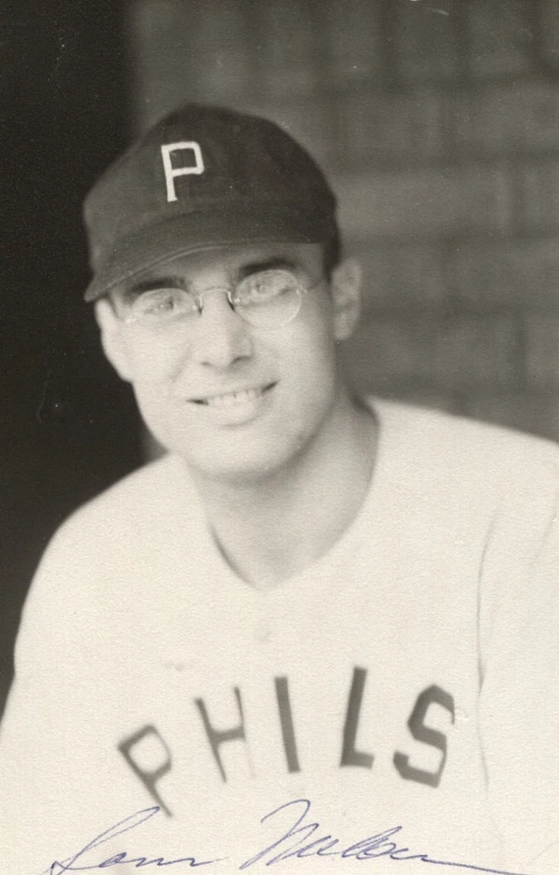 Sam Naham autographed vintage Philadelphia Phillies Rowe postcard - Image 1 of 1