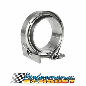 3" (76mm) Exhaust V BAND Turbo Clamp Flange Kit - Stainless 304 Quick Release - Picture 1 of 4