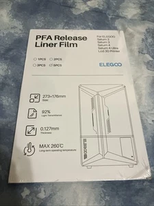 ELEGOO 5 PCS PFA Release Liner Film for Saturn 2/3/4/4 Ultra Resin 3D Printer - Afbeelding 1 van 4
