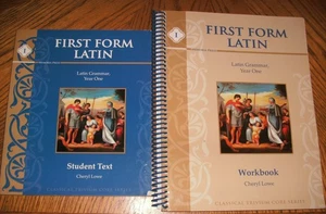 First Form Latin Student Year One Textbook + Workbook, By Cheryl Lowe - Picture 1 of 3