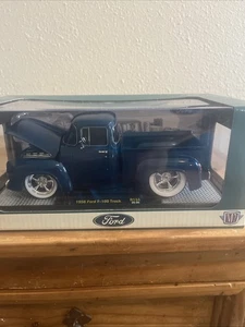 Chase 1956 FORD F-100 TRUCK BLUE 1/24 DIECAST M2 MACHINES #R134 25-05 Rare VHTF - Picture 1 of 6