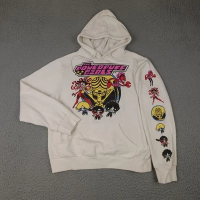 Powerpuff Girls Hoodie Womens Small Cartoon Network Pullover Villains HIM Mojo J - Image 1 of 4
