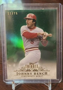 2013 Topps Tribute Emerald /75 Johnny Bench - Bild 1 von 2
