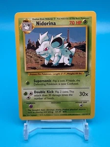 Nidorina Pokemon Karte Base Set 2 #53 Vintage Lightly Played Pokemon TCG - Bild 1 von 5