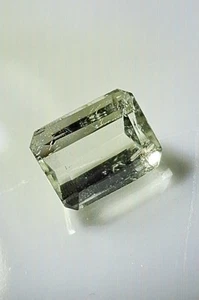 Elbaite Light Green Tourmaline 1.2 Carats Princess Cut Stewart Mine Pala Calif - Picture 1 of 14