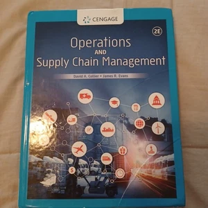 Operations and Supply Chain Management Cengage Collier Evan’s - Good Condition - Foto 1 di 3