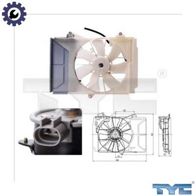 FAN ENGINE COOLING 836-0015 FOR TOYOTA YARIS/VERSO/FUN/CARGO/VITZ VITZ/ECHO 1.3L - Image 1 of 4
