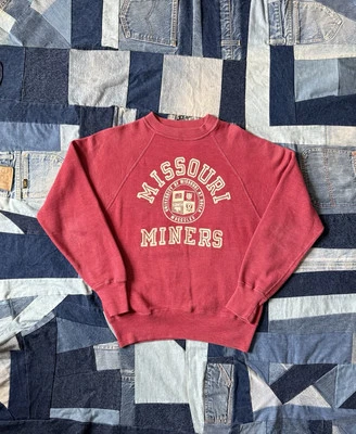 Vintage 1950s Champion Running Man Crewneck Missouri college small - Image 1 of 4