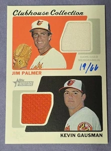 2015 Topps Heritage High Clubhouse Dual Relic Palmer Gausman 21/66 Orioles - Picture 1 of 2