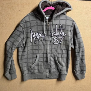 AEROPOSTALE Hoodie Sweatshirt Kariert Big Logo Streetwear Gr. L Vintage Y2k - Bild 1 von 7