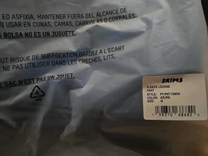 Skims Lounge Fleece Pant Color Azure Size Medium - Picture 1 of 1