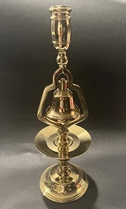 Beautiful Baldwin Solid Brass Tavern Service Bar Bell 13" Candlestick Holder - Picture 1 of 8