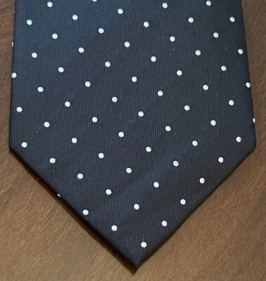 Kenneth Cole 反应黑色手工制作 100% 进口丝绸中国制造 — 第 1/4 张图片