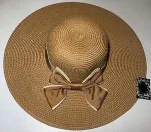 Sombrero de iglesia de papel con lazo de playa para mujer empacable ala ancha flojo protección FPS50 - Imagen 1 de 9