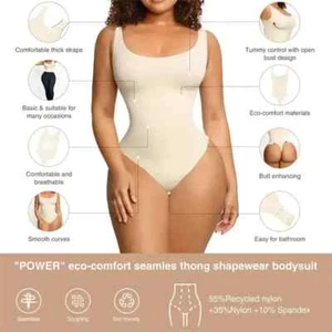 Women Tummy Control Seamless Tops Compression Butt Lifter Shapewear Bodysuits - Picture 1 of 9