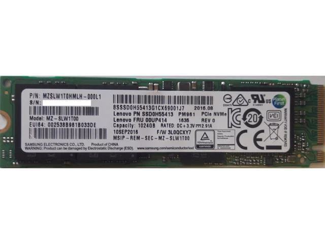 Dell 1TB m.2 2280 SSD PCIe NVMe 400-AJAM für Precision 7720 5520 7520 Latitude  - Bild 1 von 1
