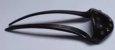 Horquilla negra antigua vintage con cristales antiguos Foto 1 de 4