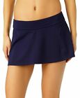 Anne Cole Classic Swim Skirt Bottom Plus Size 24W Navy 