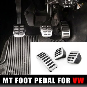 3 Pcs Clutch Gas Brake Foot Pedal Cover For VW Bora Golf MK3 MK4 Polo Vento Lupo - Picture 1 of 6