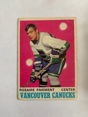 1970-71 O-Pee-Chee #226 Rosaire Paiement RC - CANUCKS - RARE & VINTAGE (inv.5) - Image 1 of 2