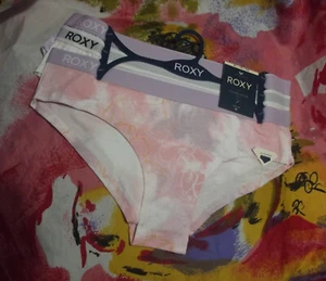 3 NEW ROXY 43RX378659TA PUR SIGNATURE WAIST COTTON HIPSTER PANTIES XL - Picture 1 of 2