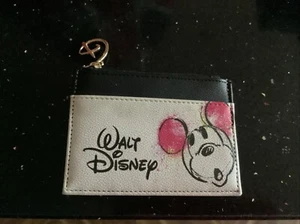 Walt Disney Leather Mickey Mouse Detailed Zipped Wallet / Purse Brand New - Picture 1 of 3