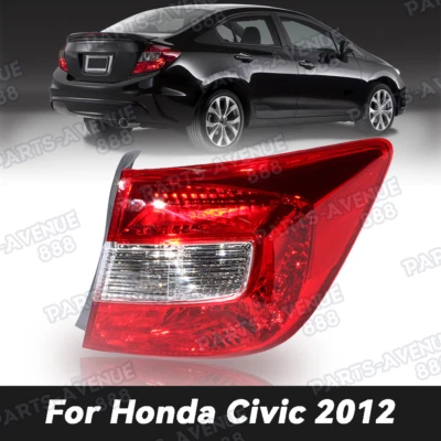 Luz trasera derecha pasajero para Honda Civic 2012 sedán sin bombilla Foto 1 de 4