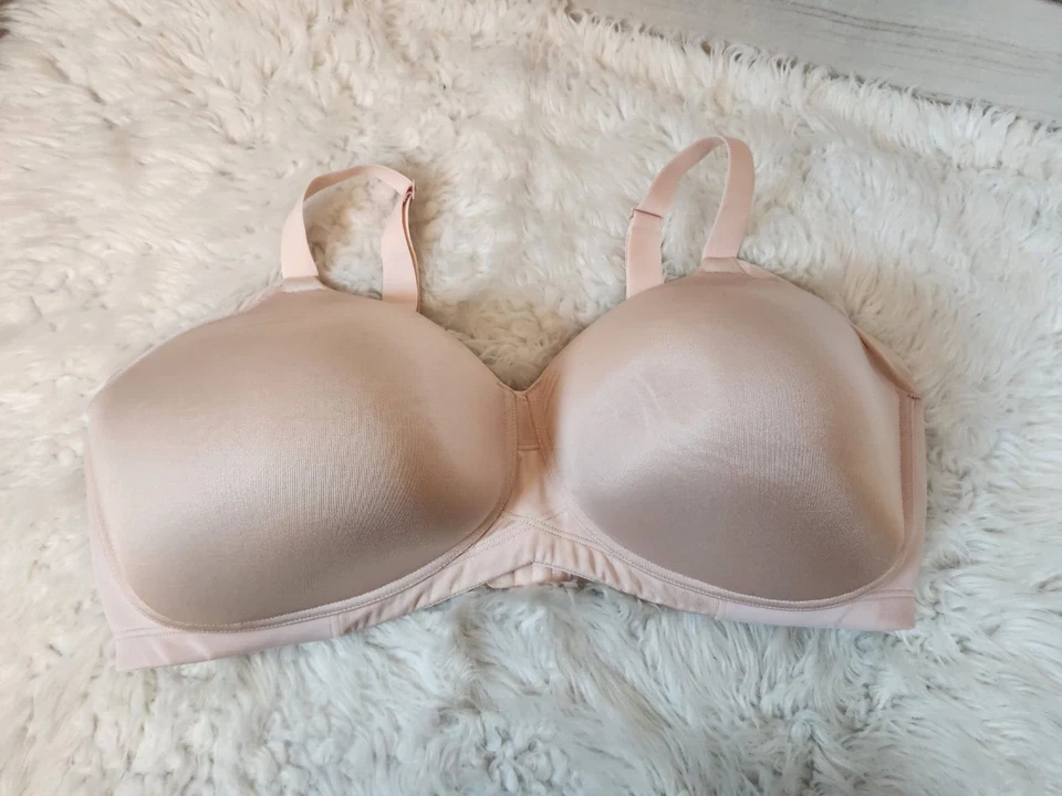 Sujetador Vanity Fair para mujer figura completa rosa claro sin alambres talla 44DD Foto 1 de 3