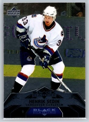 2007-08 Upper Deck Black Diamond #77 Henrik Sedin Vancouver Canucks - Image 1 of 2
