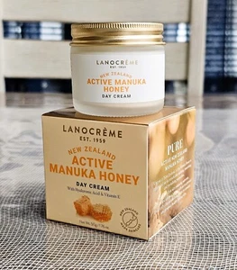 Lanocreme Active Manuka Honey Day Cream Hyaluronic & Vit E 1.76 oz Exp 10/2026 - Picture 1 of 6