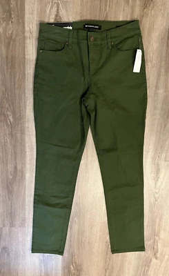 Pantalones elásticos de pierna recta Bandolino Amy para mujer, verde rifle talla 4 Foto 1 de 4