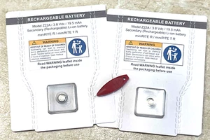 Pair, Oticon Z22a Hearing Aid rechargeable battery + Battery/Door Removal Tool - Picture 1 of 2
