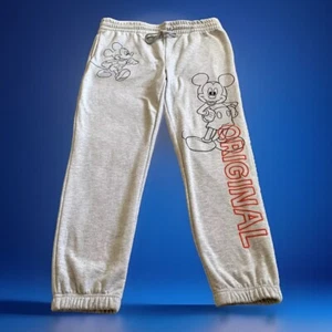 NEW Disney Mickey ORIGINAL Embroidered Gray Jogger Sweatpants Jr. Women Size 2XL - Picture 1 of 12