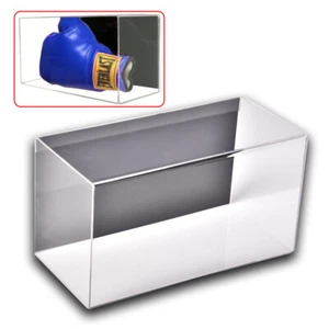 Acrylic Wall Mount Horizontal Boxing Glove Display Case Protecting Full Size LJ - Picture 1 of 8