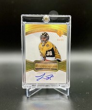 2021-22 Upper Deck Ultimate Logan Thompson Debut Threads Rookie Patch Auto /99