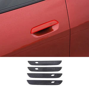 Real Carbon Fiber Exterior Side Door Handle Cover Trim For BMW 4 series 2022-23 - Picture 1 of 8