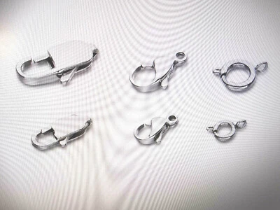 Schmuckkarabiner-Federringe, Edelstahl  Schmuckverschluss  - Bild 1 von 4