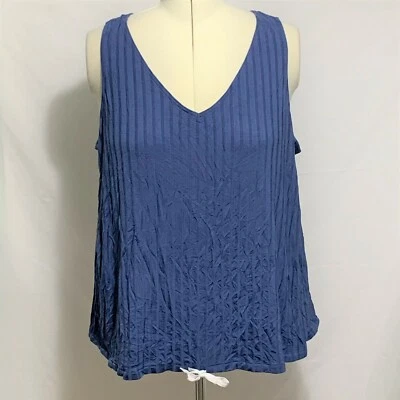 Regata Lane Bryant Cacique Roupa de Dormir Roupa de Dormir Gravata Frente Azul 14/16 - Imagem 1 de 3