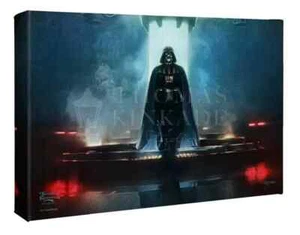Thomas Kinkade Studios Obi-Wan Kenobi Darkness Has Arrived 10 x 14 Canvas Wrap - Picture 1 of 3