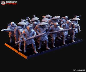 Japanese Peasants, Kyoushuneko, Wargames Japanese Feudal Soldier Miniature - Picture 1 of 1