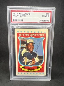 1973 Kellogg's #37 Ralph Garr Atlanta Braves PSA 9 Mint - Picture 1 of 2