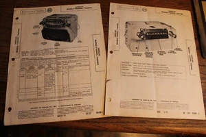 1951 & 1955 Cadillac Sams Photofact radio brochures, very detailed, originals - Picture 1 of 2