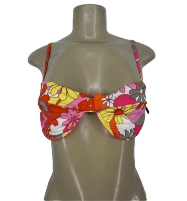 NEW Out From Under Medium Minimizer Underwired Swim Bra Floral 1-4 - Image 1 of 4