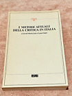 I Metodi Attuali Della Critica Italiana A Cura Di M. Corti E C. Segre 1980 Eri