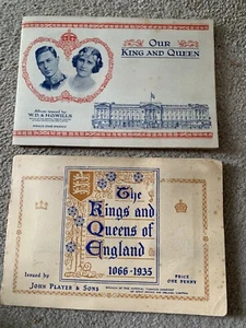 Wills Our King and Queen-John Player Kings And Queens 1066-1935 Albums Complete - Picture 1 of 11