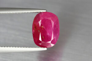 4.780 Ct Certified* Amazing Natural Unheated Ruby Red Purple Srilanka Gemstone