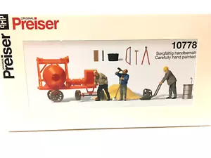 Bauarbeiter mit Zubehör 10778 von Preiser - Neu in OVP - Bild 1 von 1