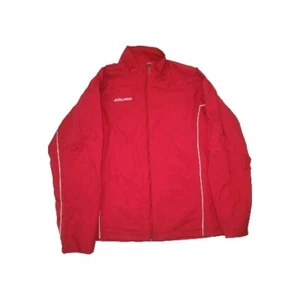 Giacca a vento Bauer Team Hockey full zip rossa taglia extra large sfiato schiena - Foto 1 di 10