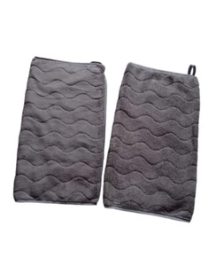 2 toallas de microfibra gris absorbente suave café de cocina 29x14 in - Imagen 1 de 13