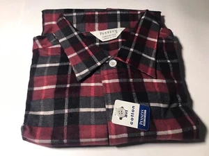Vintage NOS Penney’s Sanforized Shirt Mens Plaid Flannel Size L 16-16.5 - Picture 1 of 7